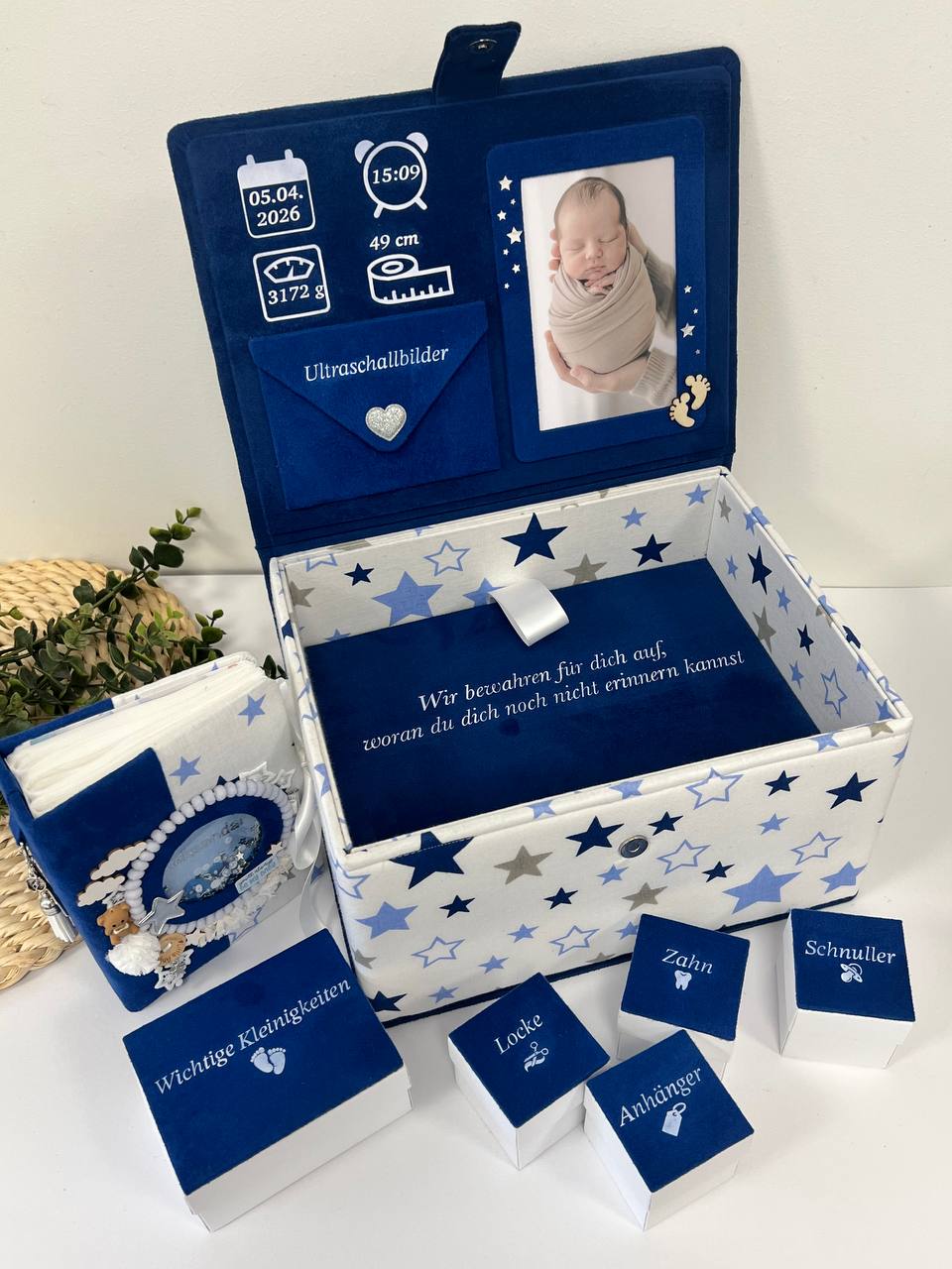 Erinnerungsbox „Aleksandar" — geöffnet
