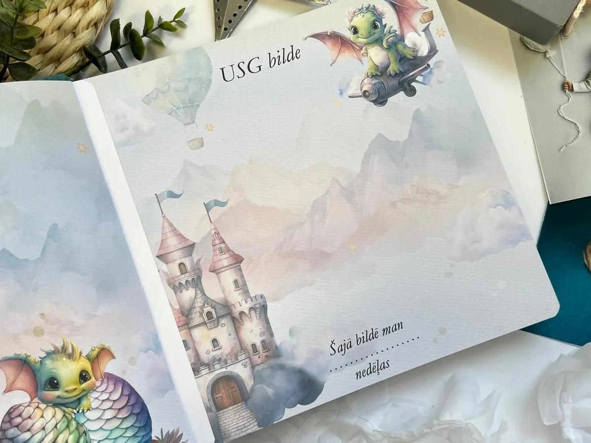 Atmiņu grāmata «Lācītis» — zils samts