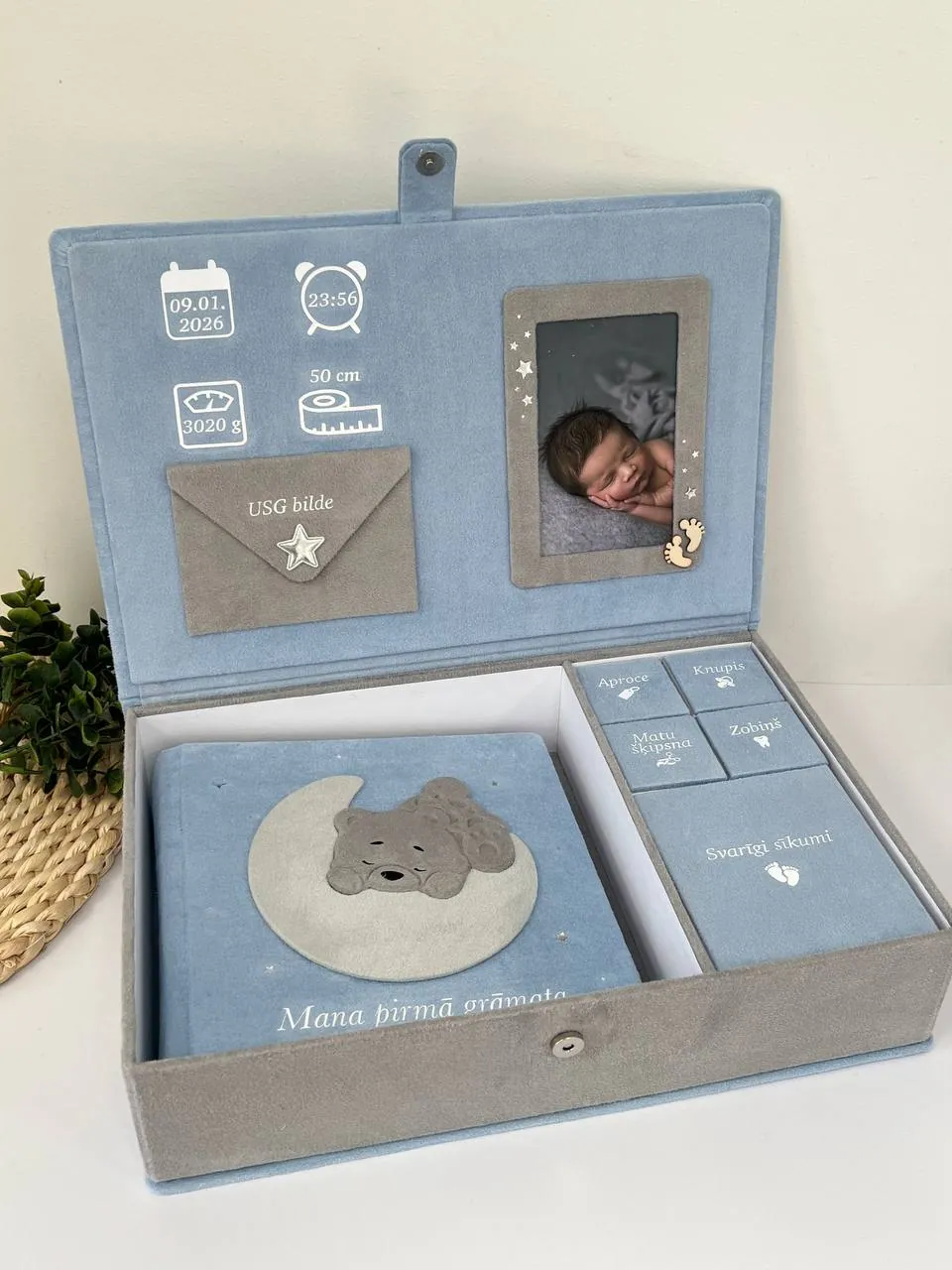 Baby box «Lācītis» — tumši zils