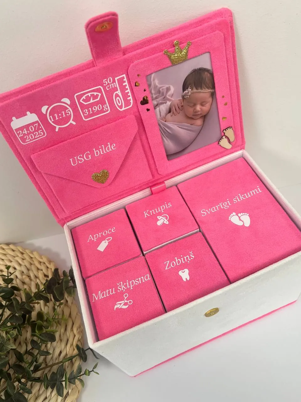 Baby box «Balerīna» — rozā